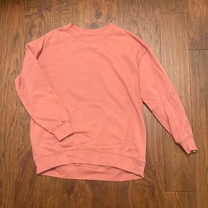 aerie salmon sweatshirt